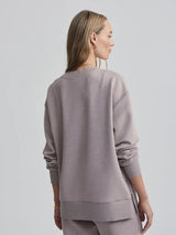 Varley Gabriella Sweat - Taupe Marl