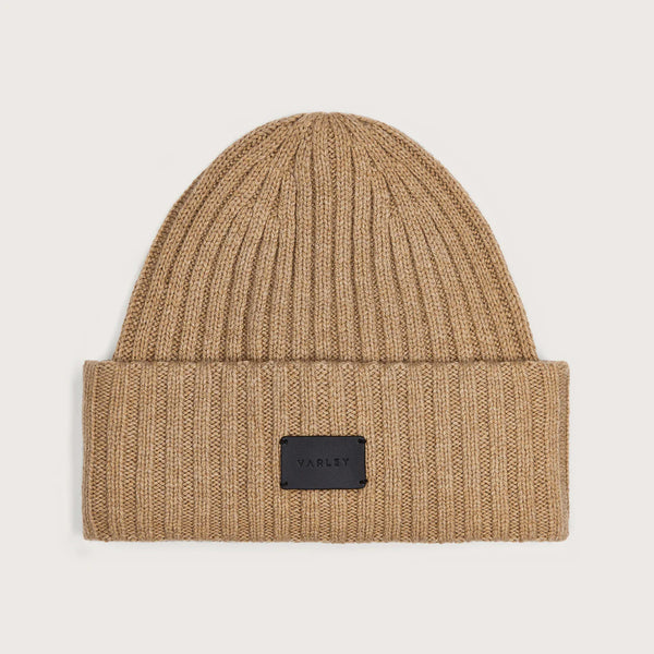 Varley Elva Chunky Rib Beanie - Camel