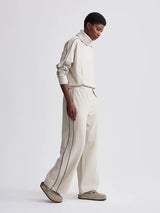 Varley Brushed Rib Wide Leg Pant 28 - Cement Marl/Bitter Chocolate