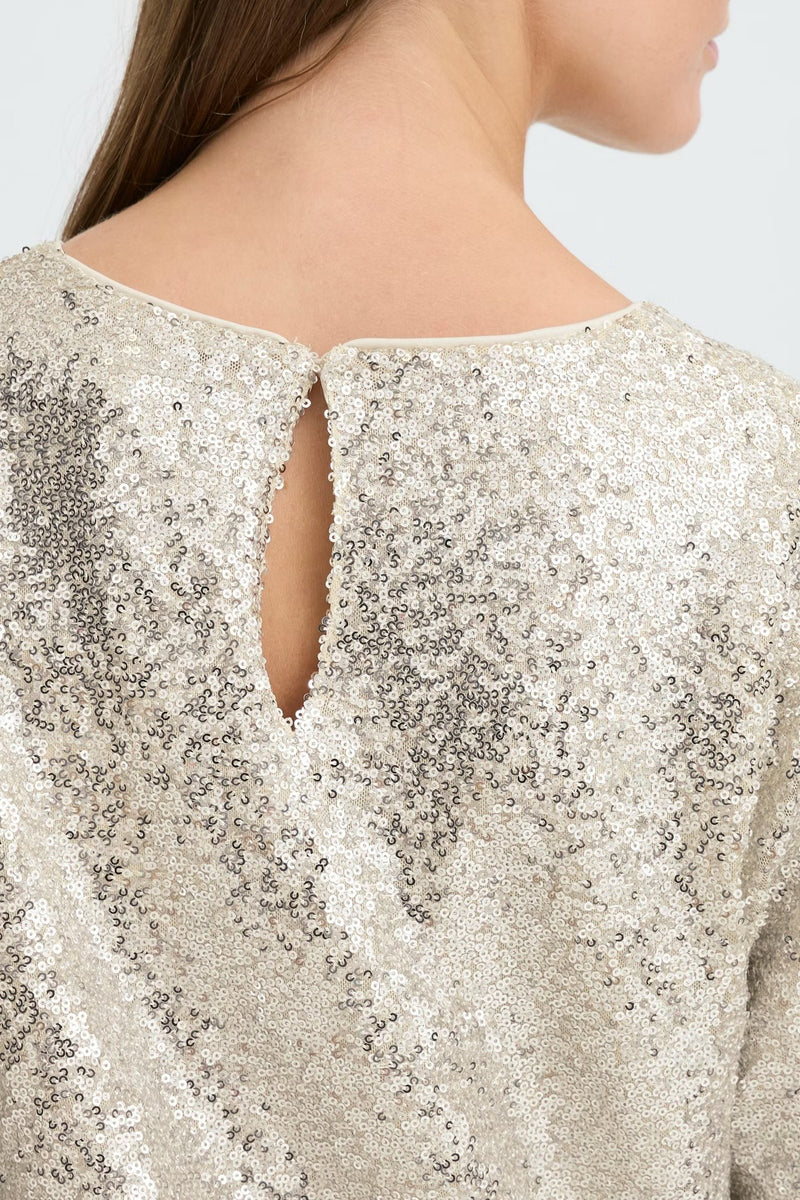 Ichi Fauca SS2 Top - Frosted Almond