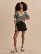 Varley Esmond Mid Rise Short 3" - Black