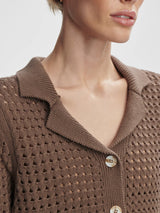 Varley Ellie Knit Shirt - Chocolate Chip