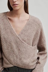 Second Female Ymma Knit Open Back - Roasted Cashew