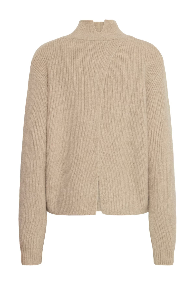 Ichi Ducie LS2 Knit - Oatmeal Melange