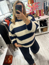 Ichi Dayana LS Knit - Patriot Blue