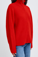 Ichi Ducie Cardigan - Fiery Red