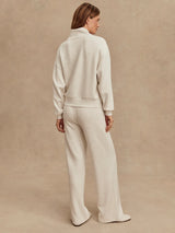 Varley The Wide Leg Pant 30 - Ivory Marl