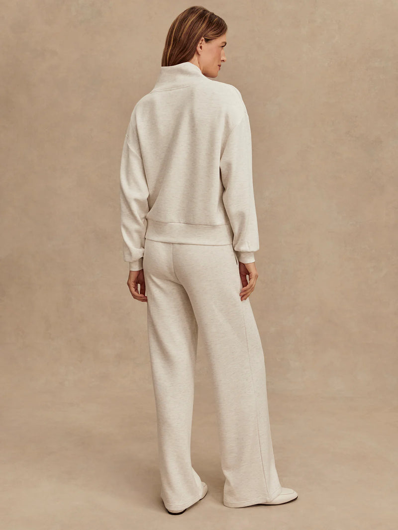 Varley The Wide Leg Pant 30 - Ivory Marl