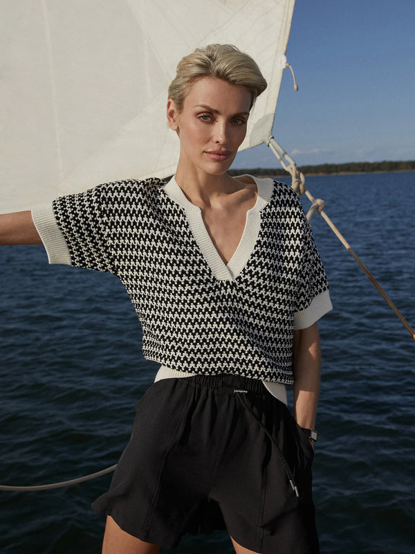 Varley Dora Knit Top - Egret