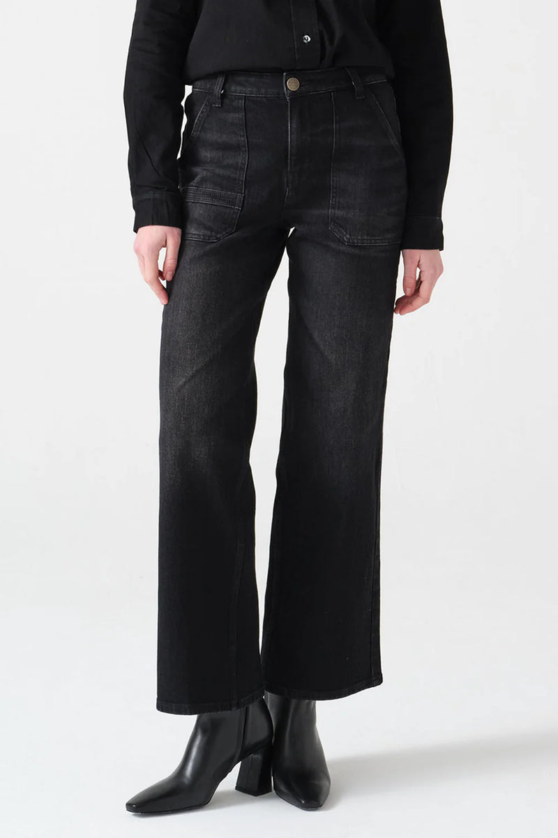 Seventy + Mochi Elodie Full Length Jean - Vintage Black