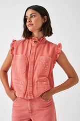 Seventy + Mochi Dear Pablo Waistcoat - Mineral Red