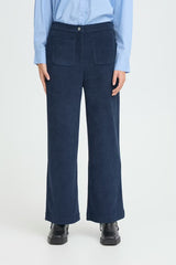 Ichi Kate Corduroy Pant - Total Eclipse