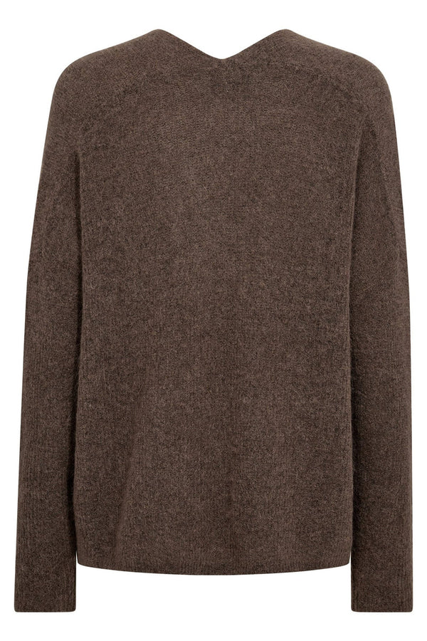 Mos Mosh Thora V-Neck Knit - Falcon