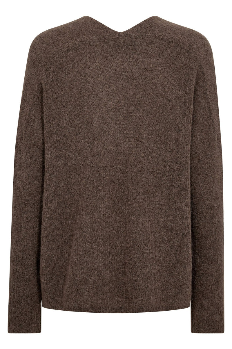 Mos Mosh Thora V-Neck Knit - Falcon