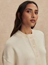 Varley Reena Button Front Sweat - Pristine