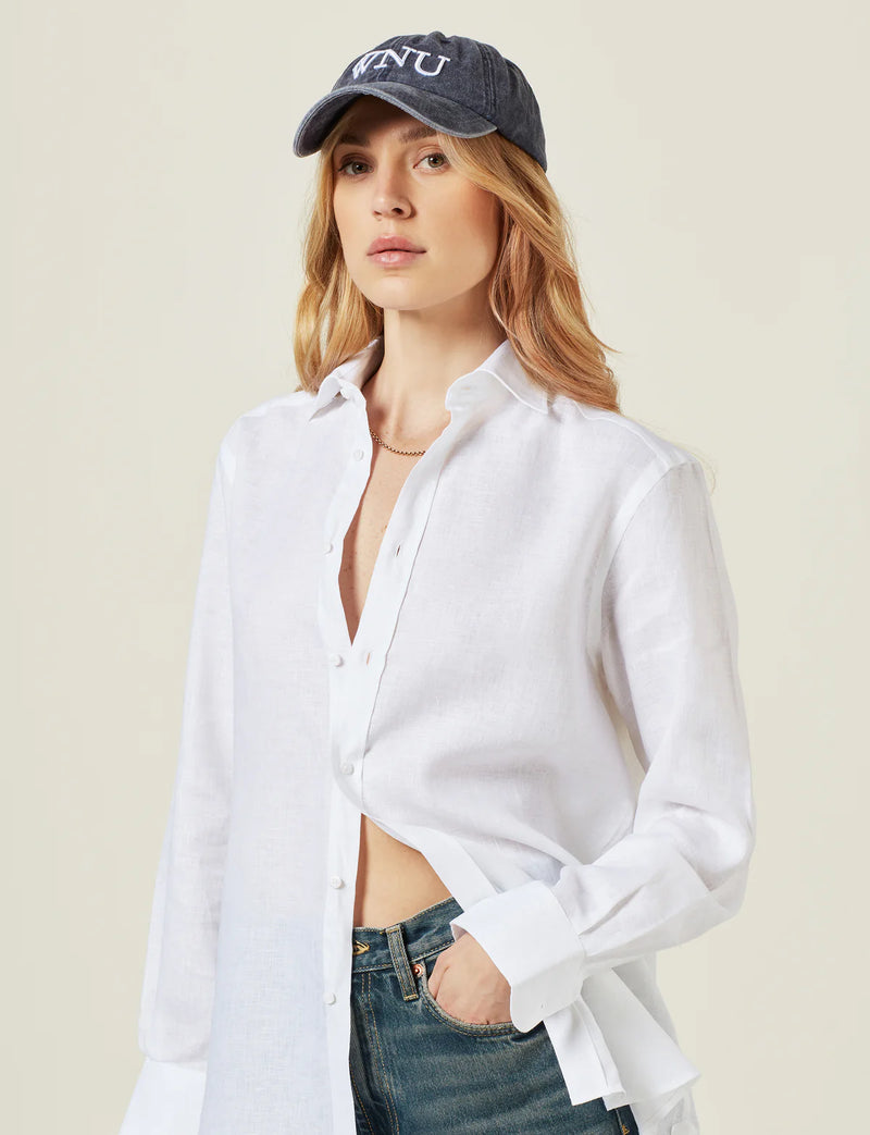 With Nothing Underneath The Cap Cotton - Washed Navy