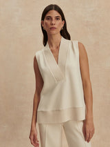 Varley Freida V Neck Tank - Pristine