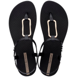 Ipanema Class Modern Sandal - Black/Gold