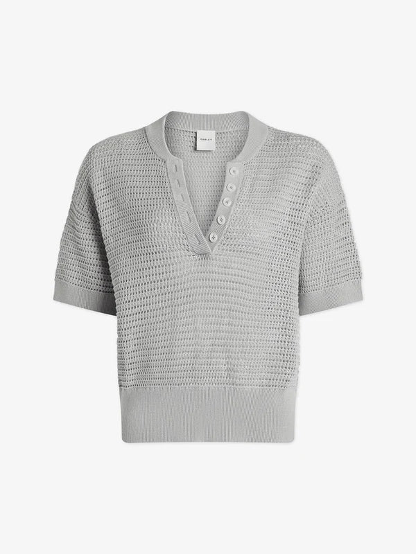 Varley Callie Knit Top - Mirage Grey