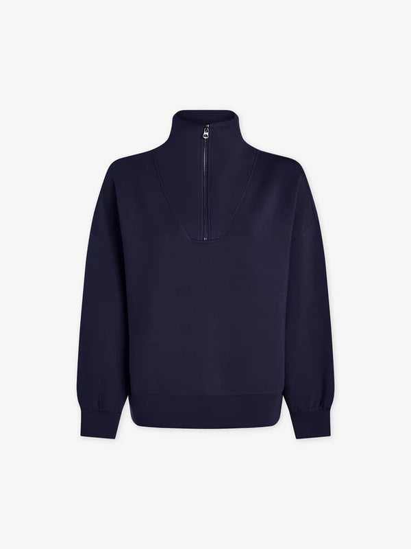 Varley Hawley Half Zip Sweat - Blue Nights