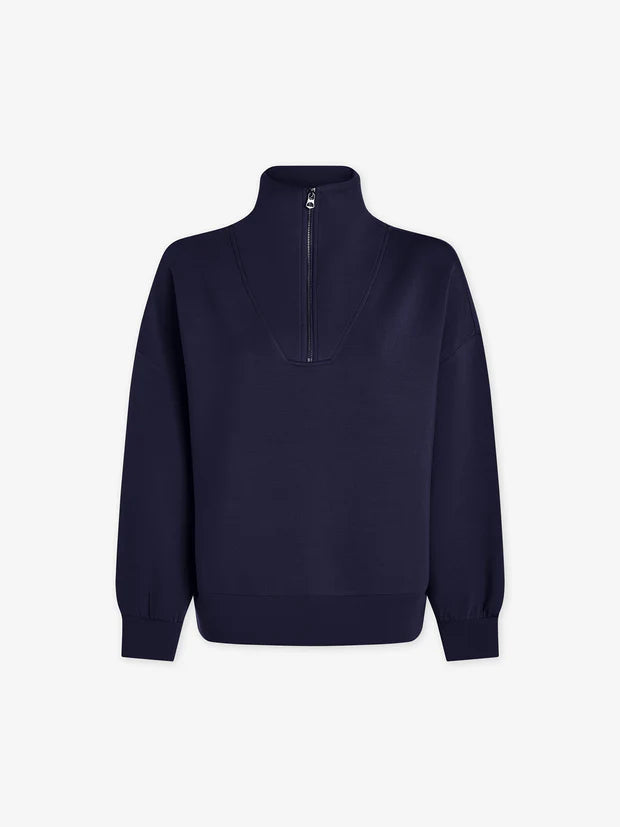 Varley Hawley Half Zip Sweat - Blue Nights