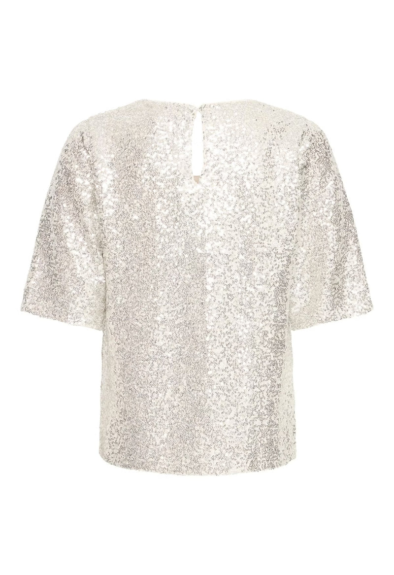 Ichi Fauca SS2 Top - Frosted Almond