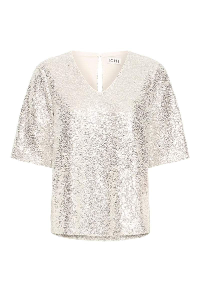 Ichi Fauca SS2 Top - Frosted Almond