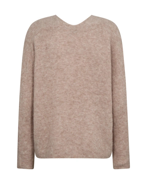 Mos Mosh Thora V-Neck Knit - Doeskin