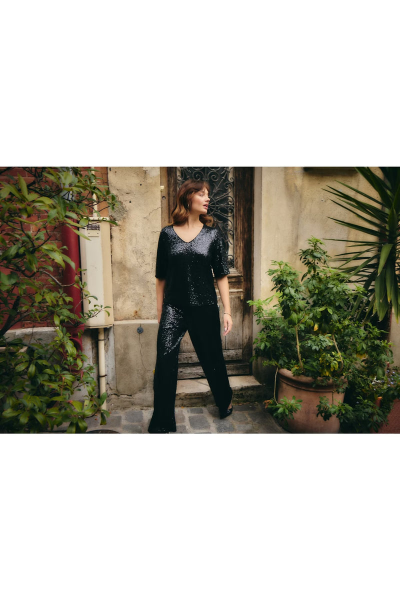 Ichi Fauca SS2 Top - Black