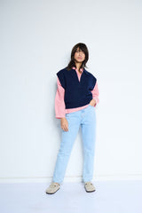 Ichi Povoke WA6 Knit - Blueprint