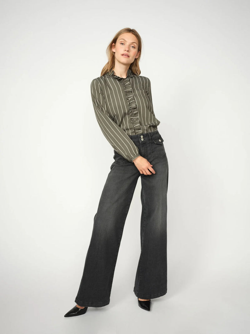 Mos Mosh Colette Grendel Jeans - Grey Wash