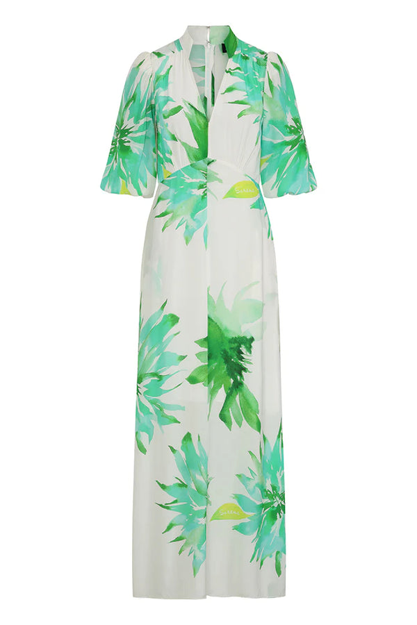 Sirens London Elena Dress - Green Flower