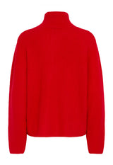 Ichi Ducie Cardigan - Fiery Red