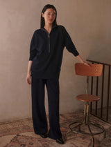 Varley The Extra Wide Leg Pant 29.5 - Navy