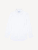 With Nothing Underneath The Dress Shirt - White