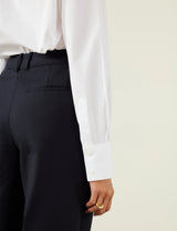 With Nothing Underneath The Dress Shirt - White