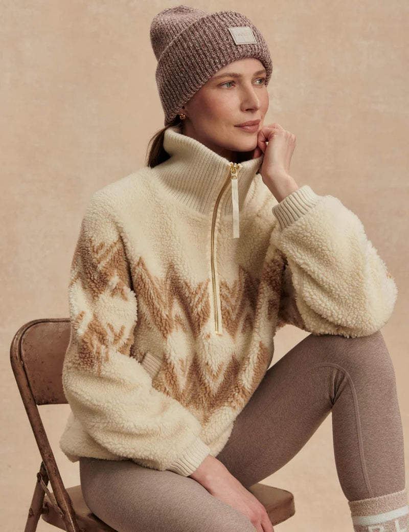 Varley Hendrik Half Zip Sherpa - Egret