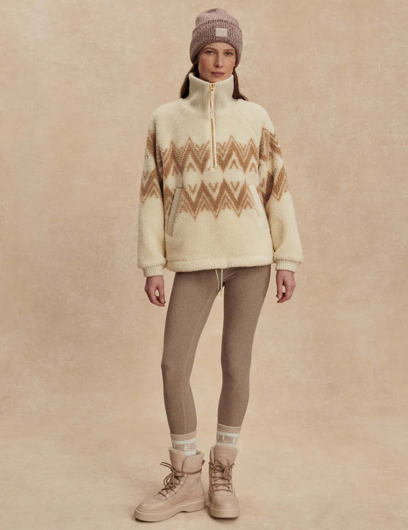 Varley Hendrik Half Zip Sherpa - Egret