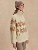 Varley Hendrik Half Zip Sherpa - Egret