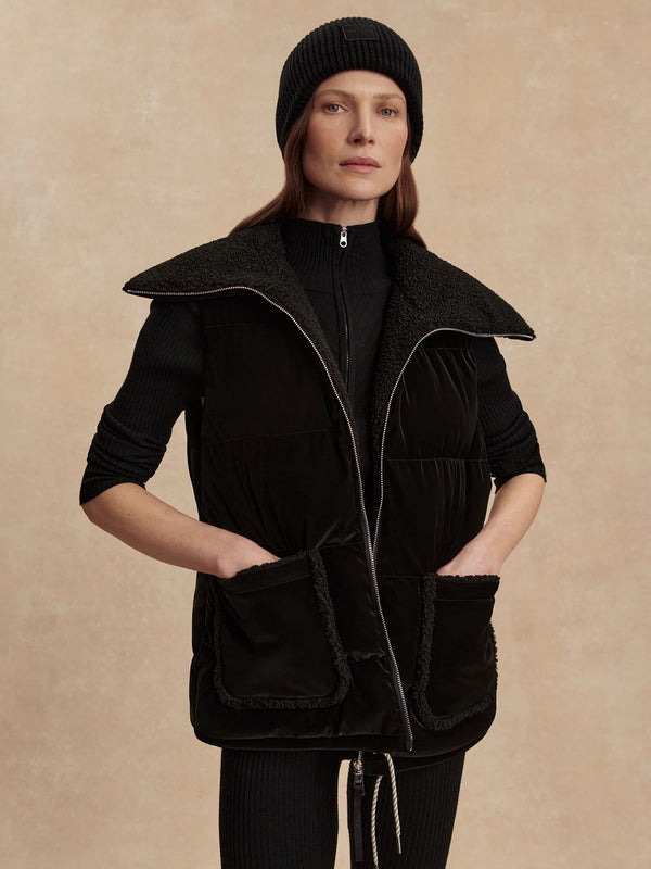 Varley Evie Puffer Gilet - Black