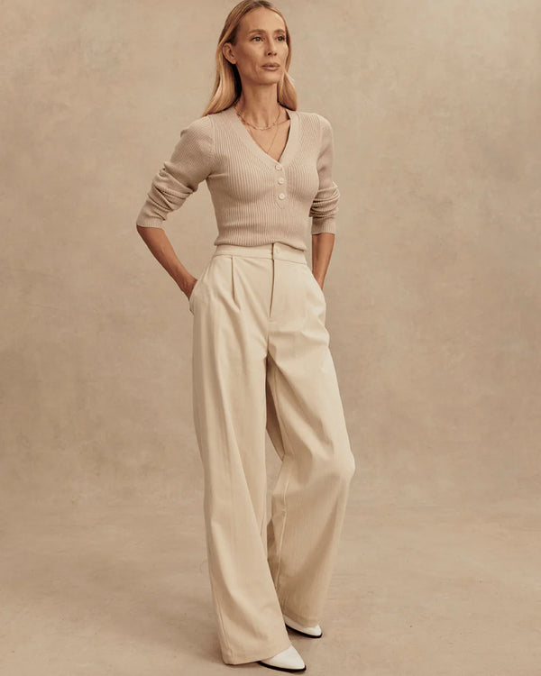 Varley Blanca V-neck Rib Knit