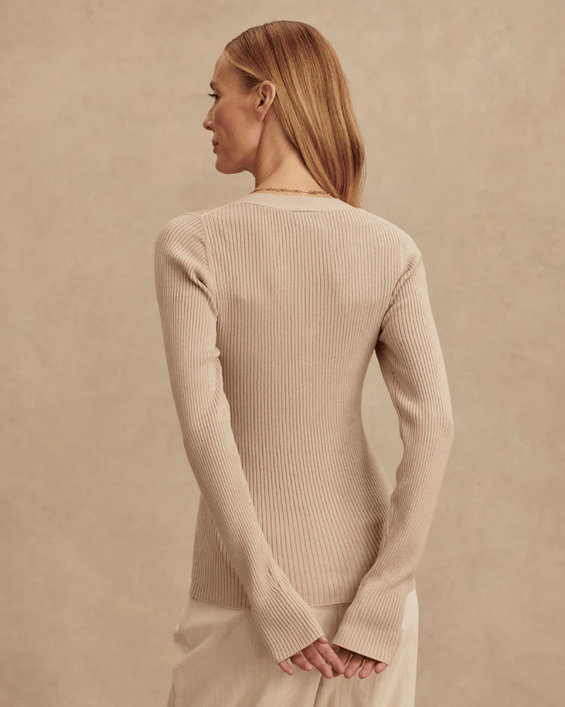 Varley Blanca V-neck Rib Knit