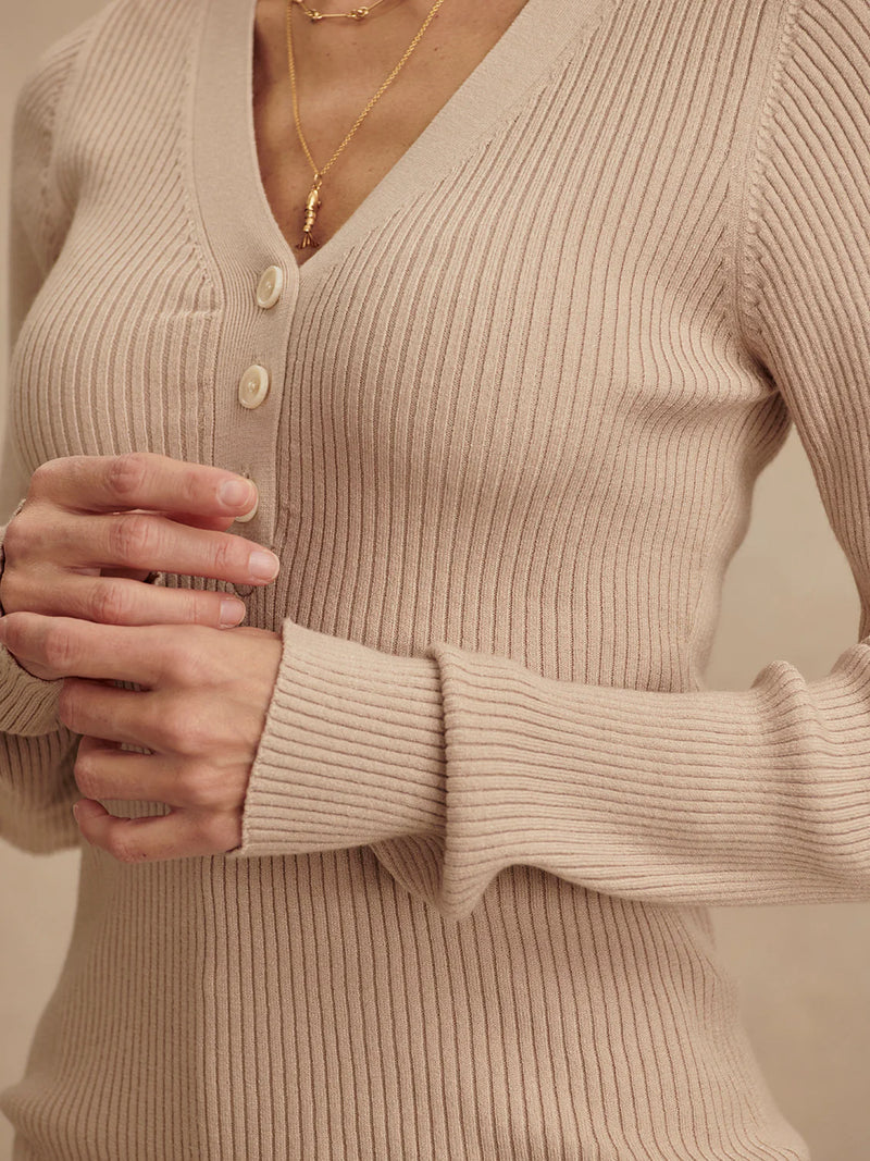 Varley Blanca V-neck Rib Knit