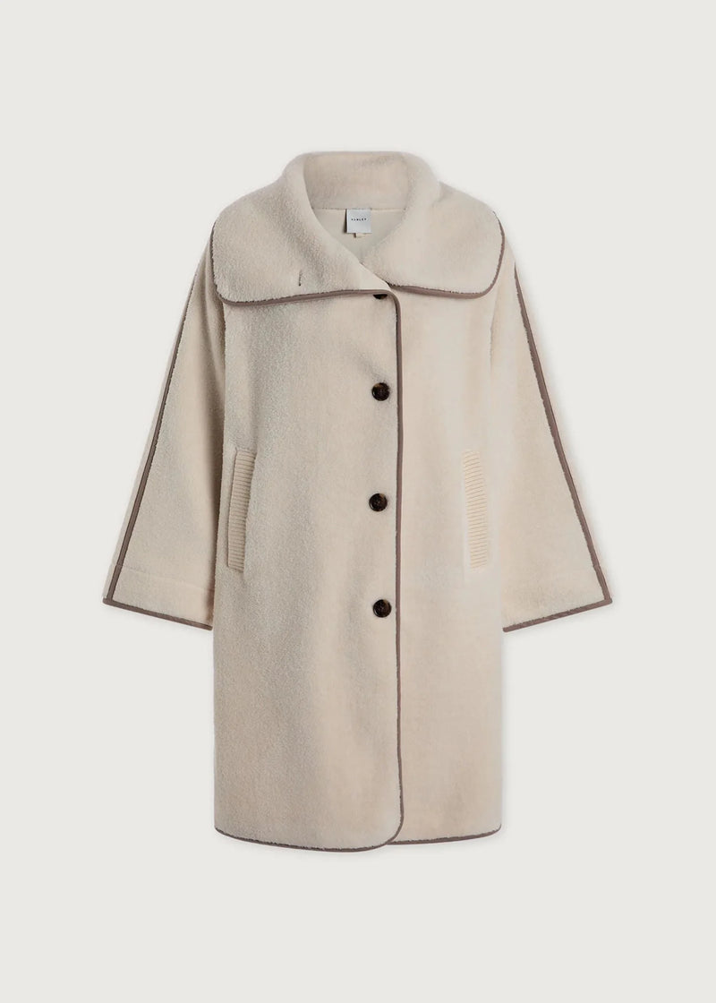 Varley Clemence Sherpa Coat - Sandshell