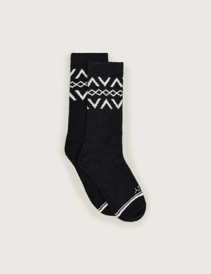 Varley Chadwick Fairisle Sock - Black/Egret
