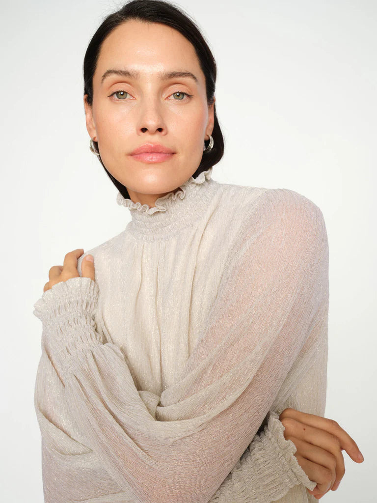 Mos Mosh Ximena Glam LS Blouse - Summer Sand