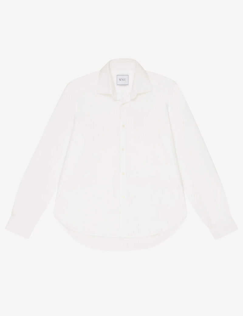 With Nothing Underneath The Classic Oxford Shirt - White