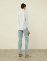 With Nothing Underneath The Classic Oxford Shirt - White