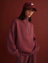 Varley Hawley Half Zip Sweat - Sassafras Marl