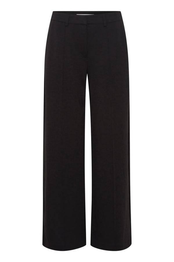 Ichi Kate Office Wide Trousers - Black